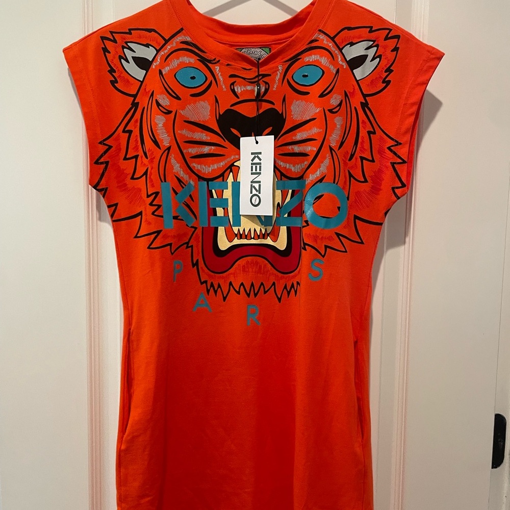 New with tags. Kenzo t-shirt dress. Size small